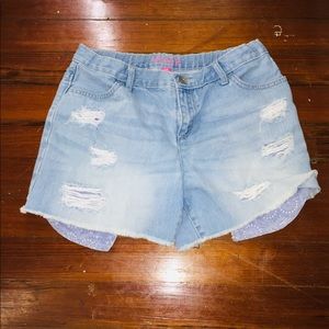 Girls size 14 children’s place jean shorts